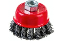 Щетка коническая для УШМ витая 65мм, М14 ELITECH Арт. 1820.074300