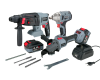 Набор акк инстр. PROFIPOWER УШМ E0080 и гайковерт E0081 и перфоратор T0058 18В*4.0Ач Li-ion 2акк З/У Арт. E0095