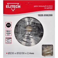 Диск пильный 235х32/30х48T ELITECH Арт. 1820.056200