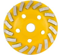 Чашка алмазная КУРС 125х22.2мм 1 ряд сегментов Арт. 39516