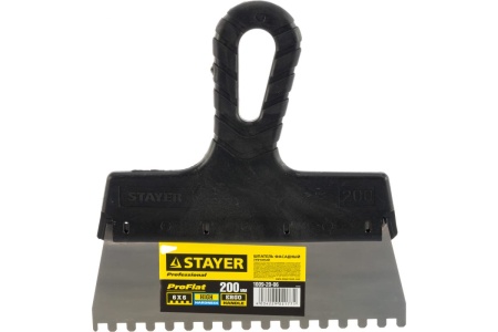 Шпатель фасадный зубчатый"STAYER",200мм Арт. 1009-20-06