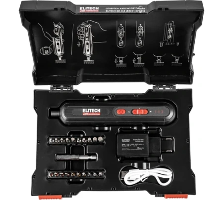 Отвертка акк ELITECH HD SD 4LE 4V*2Ah Li-ion 5Нм Арт. SD 4LE (E2201.077.01)