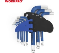 Набор ключей шестигр. 9шт с шаром PRO WORKPRO Арт. WP222010