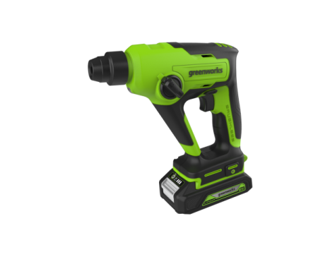 Перфоратор акк GREENWORKS GD24SDS1 SDS+ 24V Li-Ion 1.2 Дж 3 реж. без акк и ЗУ Арт. 3803107