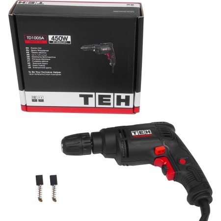 Дрель TEH TD1005A 450Вт 10мм БЗП Арт. TD1005A