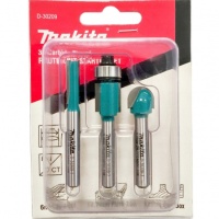 Набор фрез HM/CT, хвостовик 6 мм, 3 шт Makita D-30209