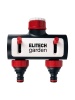 Распределитель потоков 2-х канальный премиум с переходниками 3/4 и 1 HF 003 ELITECH Garden Арт. HF 003