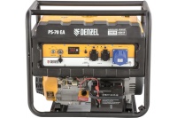 Генератор бензиновый Denzel PS-70EA, 7,0 кВт, 230В, 25л, коннектор автоматики, эл.ст. Арт. 946894