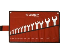 Набор ключей рожковых 12шт 6-32мм нейлоновый чехол ЗУБР Профессионал Арт. 27010-H12