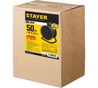 Удлинитель STAYER RX-325 КГ 3х2.5 50м 4000Вт IP44 Арт. 55076-50