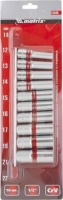Набор головок удлин. 6 гран. 1/2" 10 предм. 10-22мм MATRIX Арт. 13590