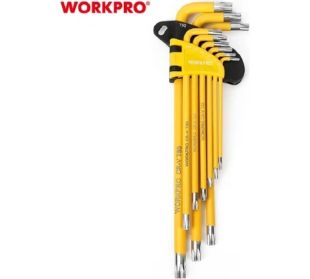 Набор ключей шестигр. удлиненные 9шт TORX WORKPRO Арт. WP222008