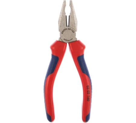 Плоскогубцы диэлектрические 160мм KNIPEX 1000В фосфатированные, VDE Арт. KN-0302160