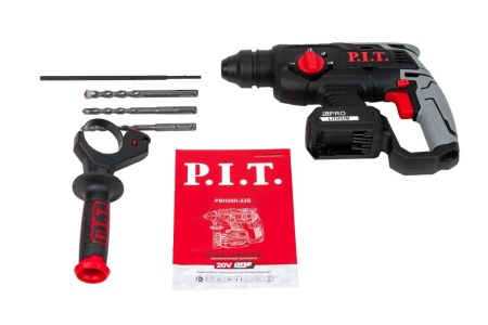 Перфоратор акк PIT PBH20H-22B SDS+ 20V Li-Ion 1.8Дж 2 реж. бесщет дв SOLO без АКК и ЗУ Арт. PBH20H-22B
