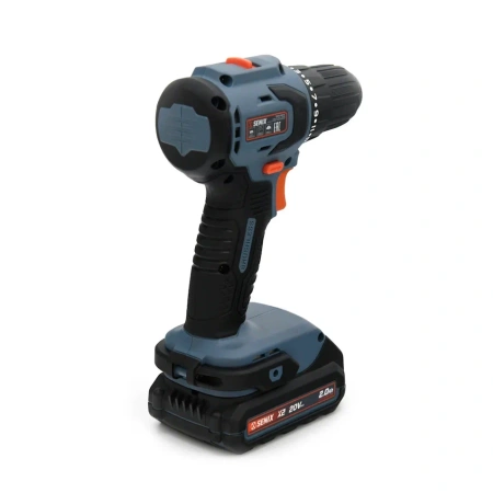 Дрель-шуруповерт аккумуляторная SENIX PDDX2-M3-EU 20V*2Ah 50Нм 2 АКБ и ЗУ PDDX2-M3-EU