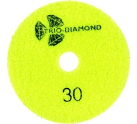 Круг шлифовальный АГШК (черепашка) Trio-Diamond 100мм 30 (сухая шлифовка) Арт. 360030