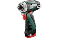 Дрель-шуруповерт акк Metabo PowerMaxx BS 12V*2Ah Li-ion  2акк ЗУ кейс Арт. 600984500