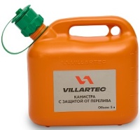 Канистра оранжевая VILLARTEC 5л Арт. 261000000004