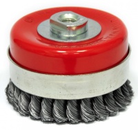 Щетка коническая для УШМ витая 100мм, М14 ELITECH усиленная Арт. 1820.075500