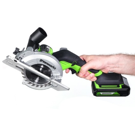 Пила дисковая акк GREENWORKS G24MCS 24V Li-Ion 120*9,5мм без акк и ЗУ Арт. 1501207