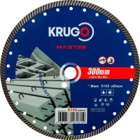 Диск алм KRUGO MASTER Турбо 300*25.4мм по ж/бетону Арт. 81063000262