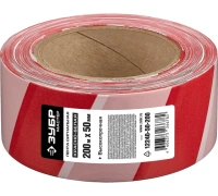 Лента сигнальная красно-белая 50мм*200м ЗУБР Арт. 12240-50-200