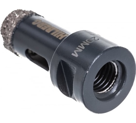 Коронка алмазная HILBERG 20мм M14 по керамограниту для УШМ (сухое сверление) Арт. HH620