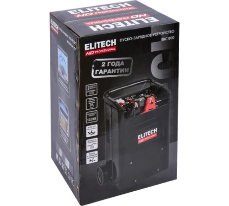 Пуско-зарядное устр-во Elitech HD ЕВС 800 10/100А 12/24В 230В Арт. EBC 800
