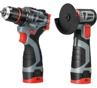 Набор акк инстр. PROFIPOWER УШМ E0245 и шуруповерт E0210 16В*2.0Ач Li-ion 2акк З/У кейс Арт. E0229