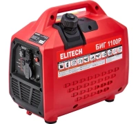 Генератор инверторный Elitech БИГ 1100Р 1/1.1кВт, 220В, р.старт Арт. БИГ 1100Р