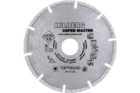 Диск алмазный Hilberg 125*22.2*2,0мм Hilberg Super Master сегментированный по металлу Арт. 510125