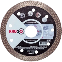 Диск алмазный KRUGO 115*22.23*1.4мм Турбо ТF ультратонкий по керамике Арт. RTF45A