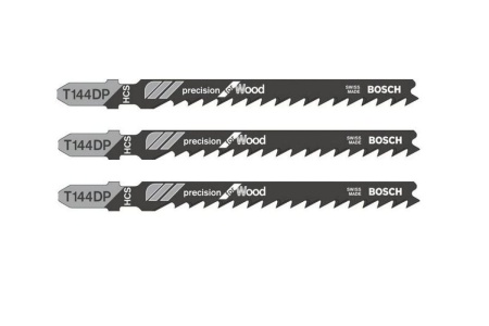 Пилки д/лоб по дер BOSCH T144DP HCS 74х100мм 3шт/упак Арт. 2608633A31