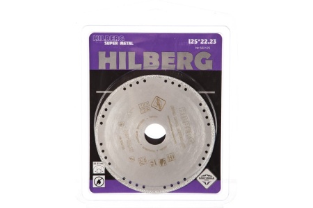 Диск алмазный Hilberg 125*22.2*1.2мм Hilberg Super Metal Correct Cut сплошной по металлу Арт. 502125