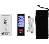 Дальномер лазерный RGK D40 40м точн 2мм Арт. 770057
