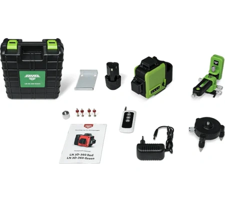 Нивелир лазерный AMO LN 3D-360 GREEN Арт. 750158