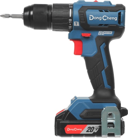 Дрель аккумуляторная уд DongCheng DCJZ2040i13(TYPE AM) 20V*2Ah 45Нм 2 АКБ ЗУ кейс Арт. DCJZ2040i13(TYPE AM)