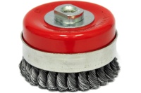 Щетка коническая для УШМ витая 125мм, М14 ELITECH усиленная Арт. 1820.075600