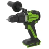 Дрель-шуруповерт ударная GREENWORKS GD24DD140, 24V, б/щет,0-550/0-2100об/мин,70/140Нм,Anti-kickback, 1x5Ач,ЗУ