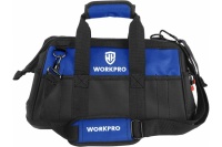 Сумка для инструмента WORKPRO 640D 510*260*290мм с шир. горлом на молнии с пластиковым дном Арт. WP281026