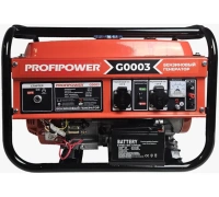 Генератор бензиновый PROFIPOWER БГ-4000Э 3/3,5кВт, 220В, эл.старт Арт. G0003