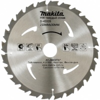 Диск пильный по дереву 210x2.0x30 мм, 24T, 20G, Standart Makita D-45939