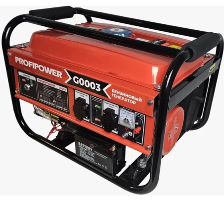 Генератор бензиновый PROFIPOWER БГ-4000Э 3/3,5кВт, 220В, эл.старт Арт. G0003