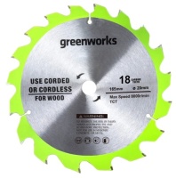 Диск пильный 165х20х18Т GREENWORKS Арт. 2955807