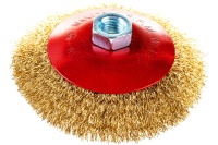 Щетка дисковая для УШМ латунированная 115мм, М14 ELITECH Арт. 1820.075200