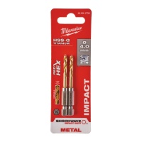 Сверло по металлу Milwaukee RedHEX HSS-G TiN 4.0мм 2шт./уп. Арт. 48894708