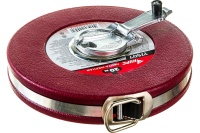 Рулетка 20м геодезическая фиброглассовая лента,красная FIT Арт. 17520