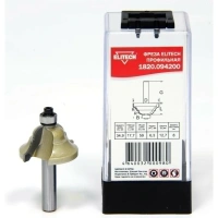 Фреза профильная,2лезвия,хв-8мм,ф34.9мм,R6.35\17.7ммс шарикоподшипником ф9.5мм ELITECH Арт. 1820.094200