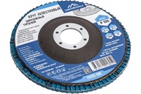 Круг лепестковый Vertextools 125 мм, р100  циркониевый Арт. 13125-100