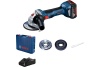 УШМ акк BOSCH GWS 180-LI 18V*4Ah Li-Ion 125мм 1 акк ЗУ кейс Арт. 06019H90R1
